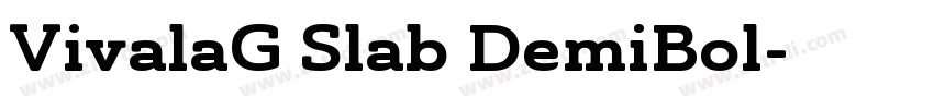 VivalaG Slab DemiBol字体转换